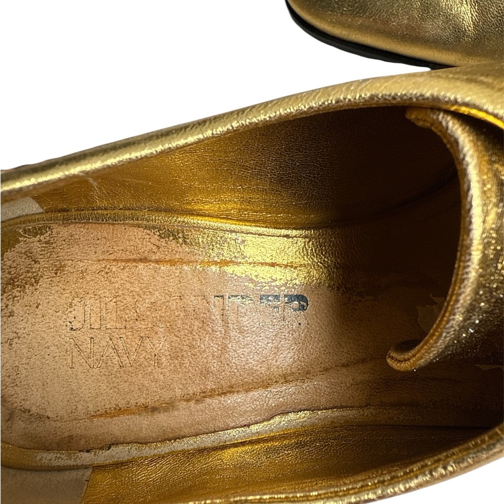 Jil Sander Navy Gold Oxford Shoes with Classic Design size 36 - Picture 5 of 7